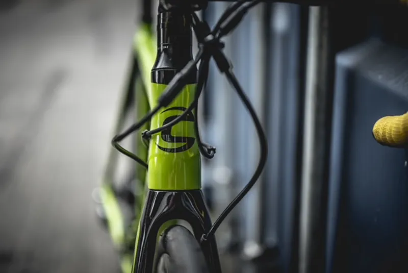 Second Hand Cannondale CAAD12 Dura Ace Disc 50cm Road Bike 2018 Lime Yellow/Black-2